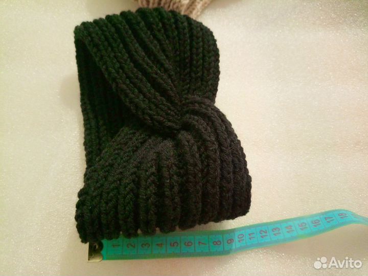 Повязка на голову тёплая женская