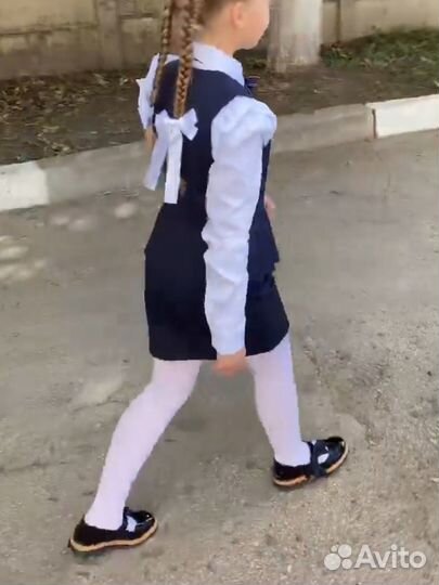 Школьная форма для девочки 134 синяя