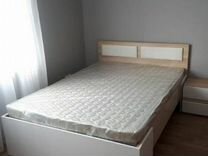 Кровать Беатрис 1,6м Сонома/Белый Без Матраца