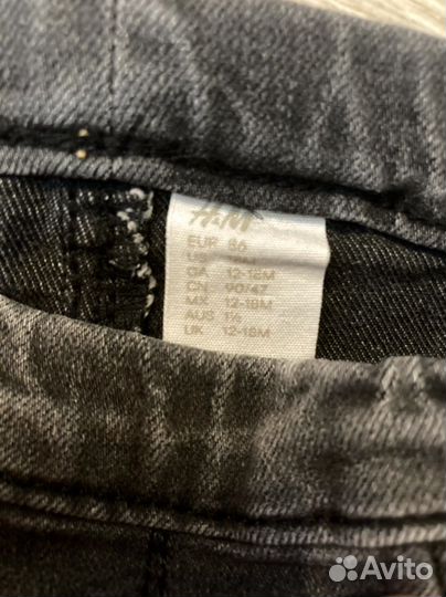 Джинсы для девочки 86 H&M