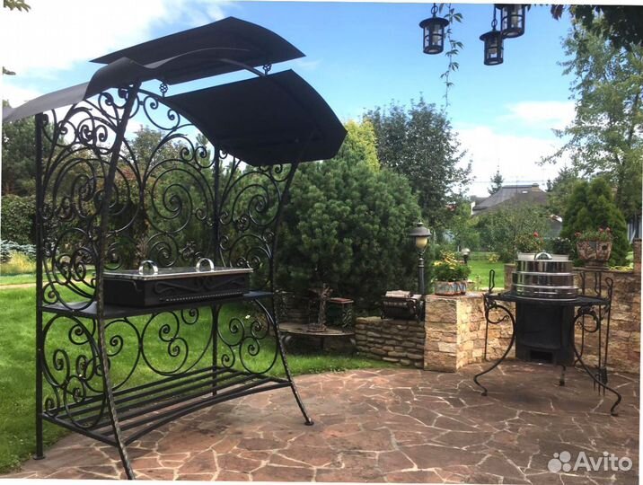 Мангал С печкой под казан