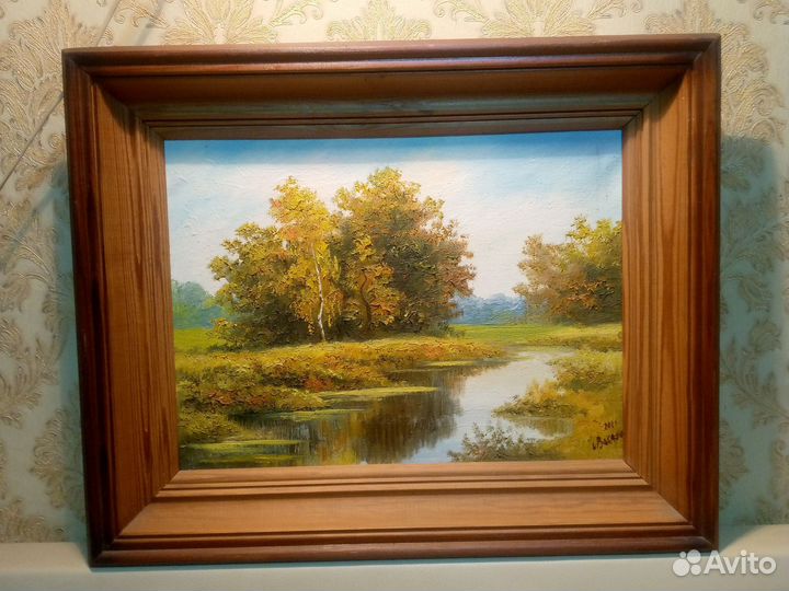 Картина маслом на холсте пейзаж 