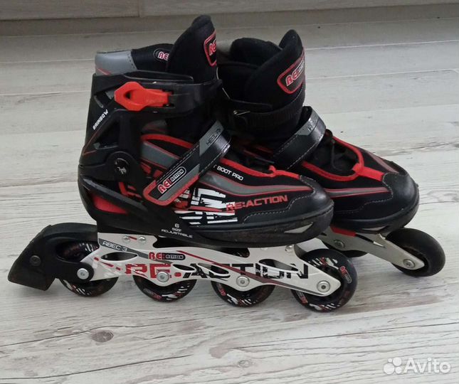 Ролики reaction rainbow + комплект защиты