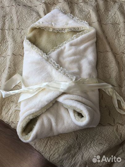 Детское одеяло на выписку зимнее