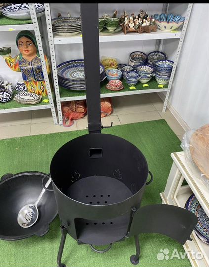 Казан чугунный (печи, шумовка, мангалы)