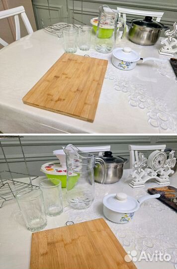 Набор вещей для кухни, быта и интерьера