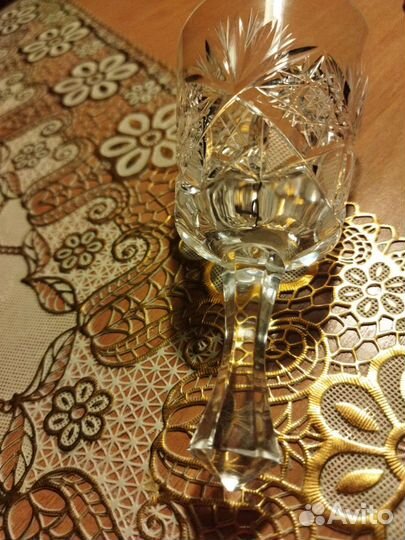 Хрустальный колокольчик Богемия