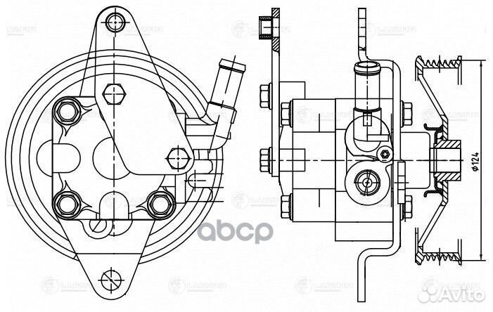 Насос гур для а/м Nissan X-Trail T30 (00) /Primera
