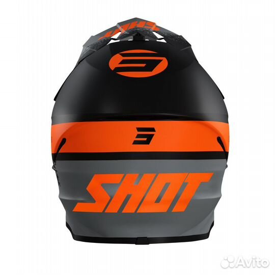 Шлем Shot Furious Roll (Черный/Серый S)
