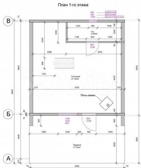 Дом 55 м² на участке 10 сот.