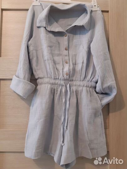 Комбинезон шорты женский из муслина 44