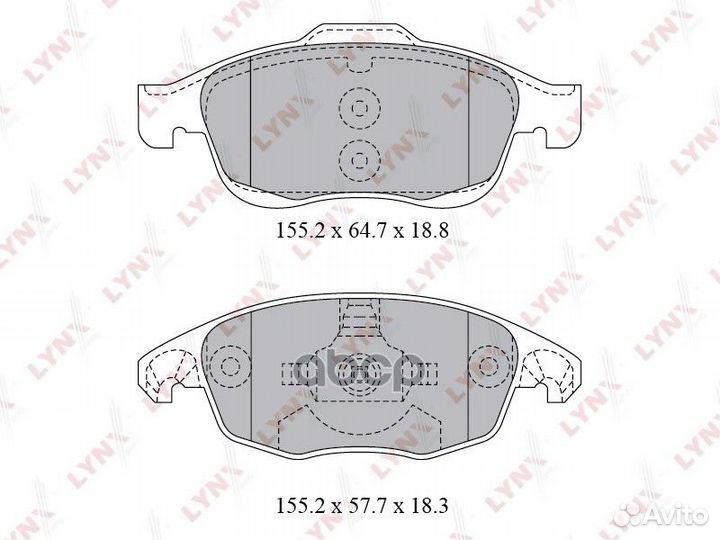 Колодки тормозные дисковые перед BD2223 LYN
