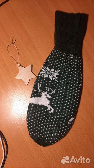 Вязаный чехол на бутылку