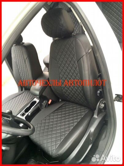 Чехлы Автопилот Ford Mondeo 4 из экокожи чёрные