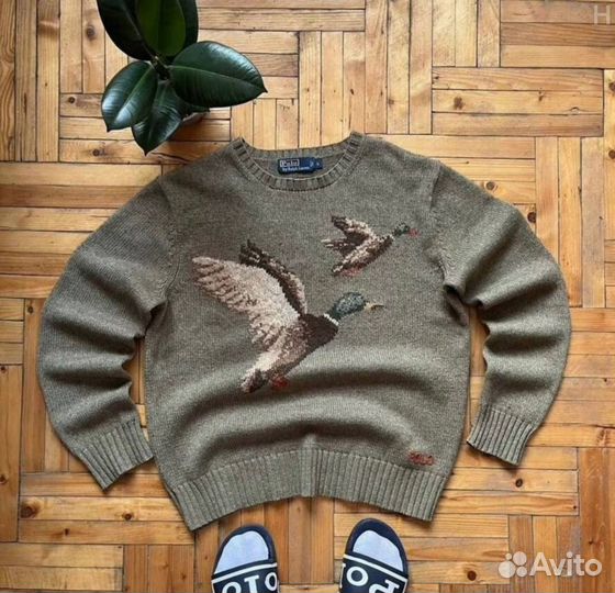 Polo ralph lauren свитер с утками