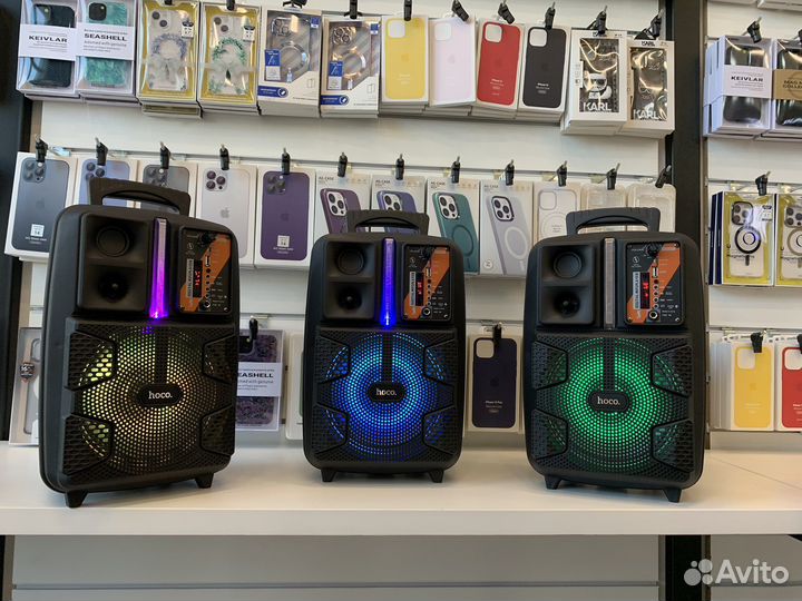 Беспроводная колонка с микрофоном караоке