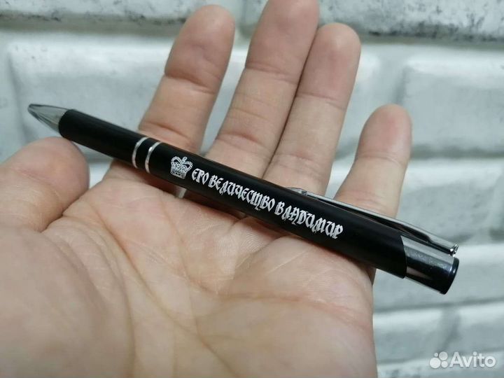 Ручка с гравировкой, шариковая писательница