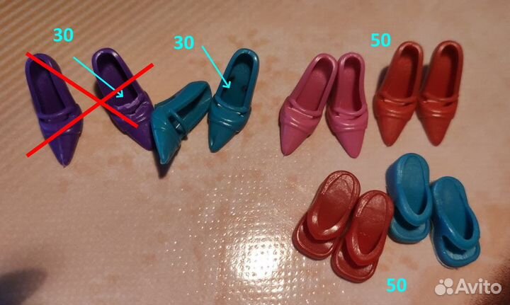 Обувь для кукол Барби, Monster High, Winx