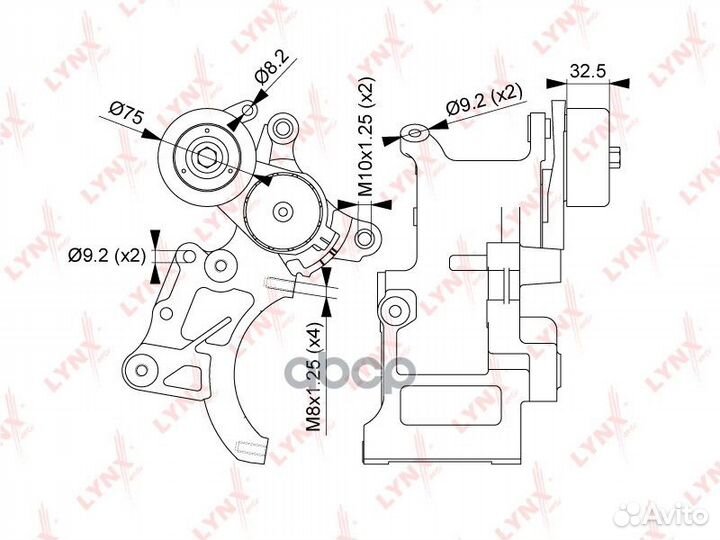 Натяжитель ремня навесного оборудования PT3264