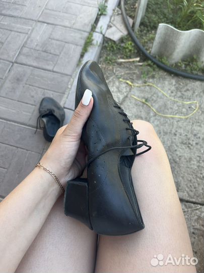 Туфли танцевальные из натуральной коди