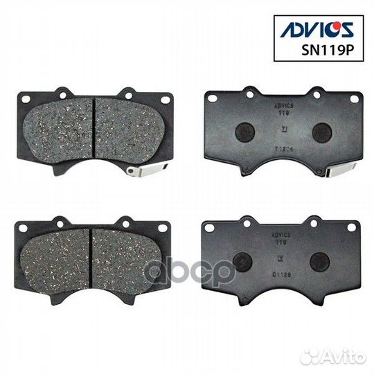 Колодки перед. toyota land cruiser prado J120