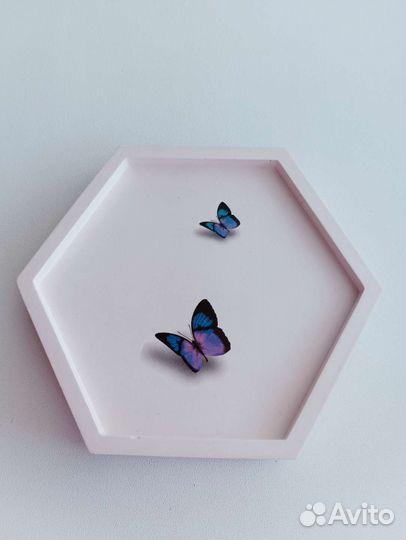 Декоративная подставка из гипса для мелочец