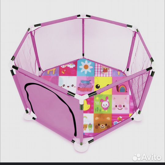 Детский игровой манеж с ковриком