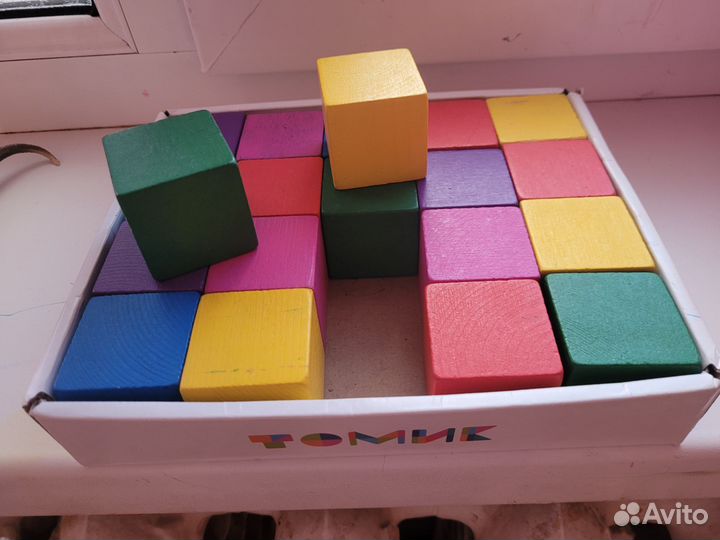 Кубики деревянные