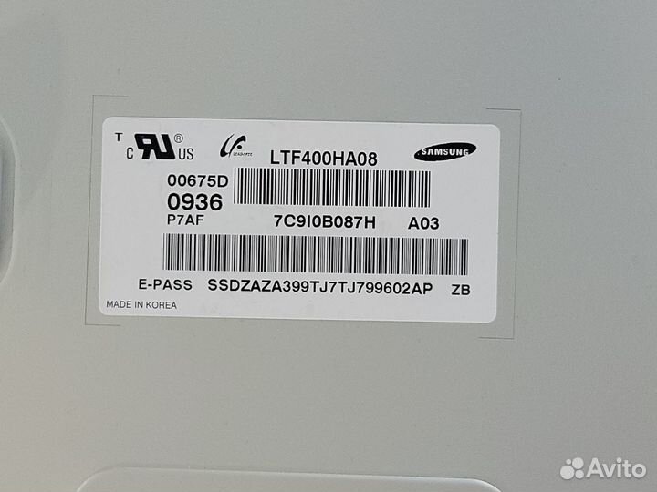 Матрица (Panel) LTF400HA08 Samsung LE40B530P7W