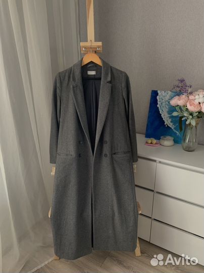 Двубортное пальто weekday mtwtfss