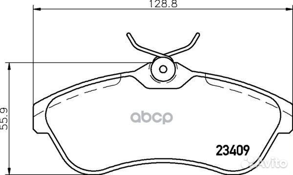 Колодки тормозные MDB2254 Mintex