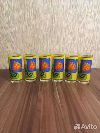 Стаканы стеклянные набор 5 шт