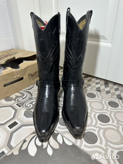 Мужские кожаные сапоги Western USA люкс