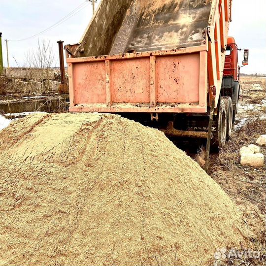 Песок карьерный с доставкой