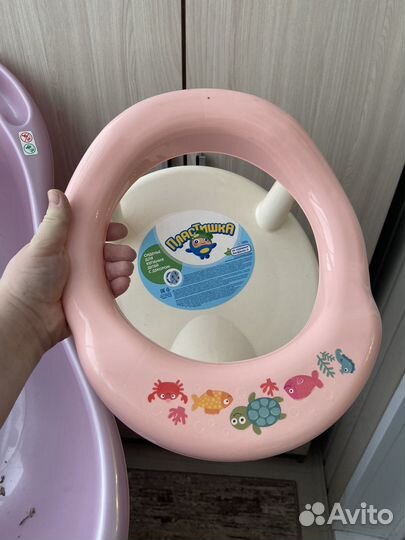 Горка для купания, ванночка, сиденье