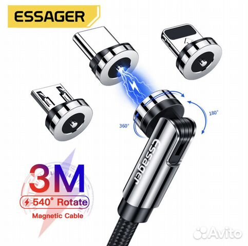 Магнитный шнур, кабель, зарядка Essager