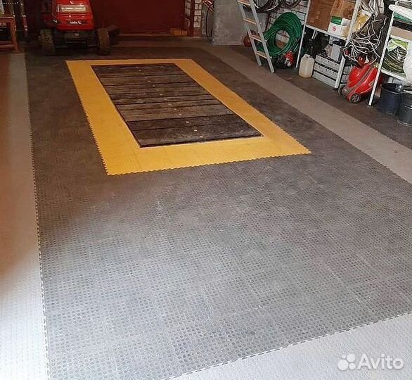 Модульная плитка для автомойки