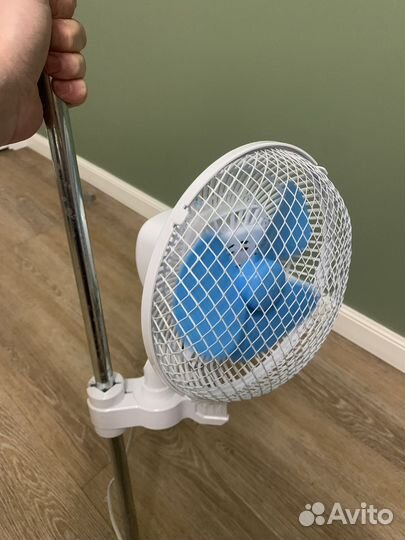 Вентилятор с автоповоротом в гроубокс