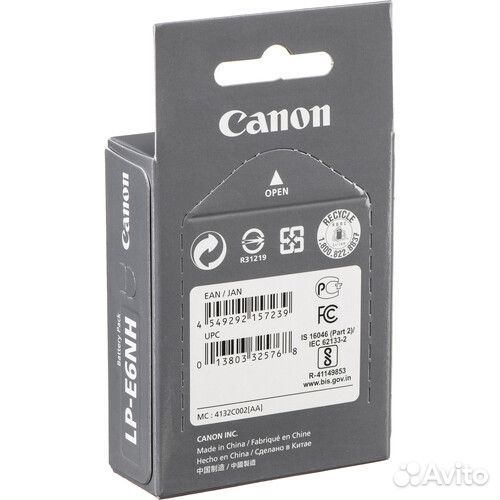 Аккумулятор Canon LP-E6NH (Оригинальный)