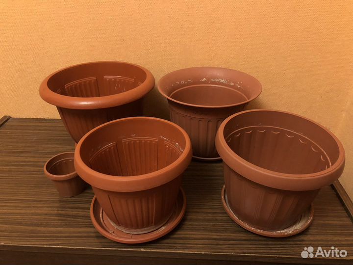 Горшок для цветов кашпо пластик