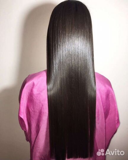 Кератиновое выпрямление волос