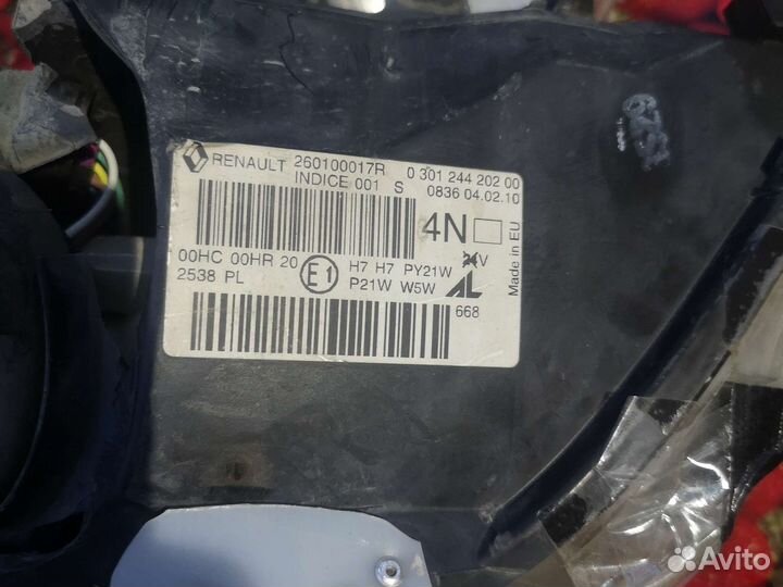 Фары меган 3