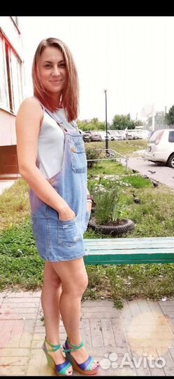 Джинсовый комбинезон женский