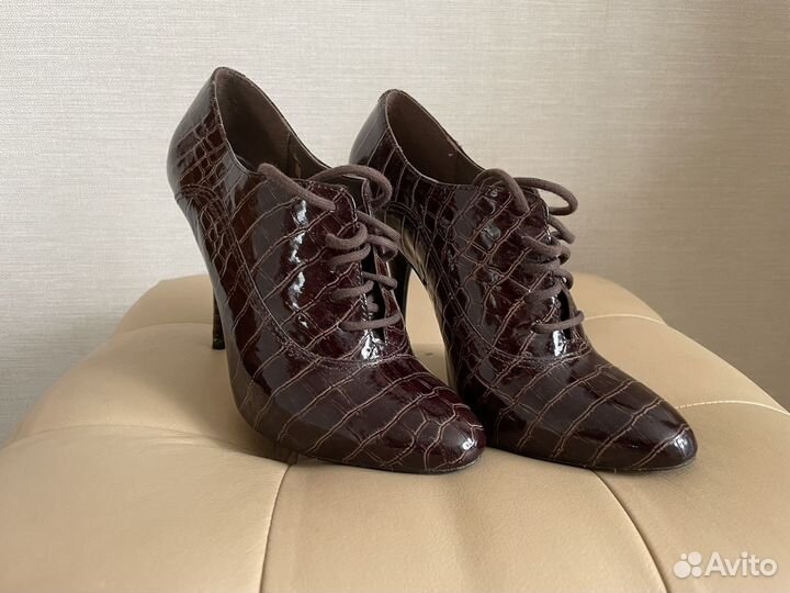 Ботильоны кожаные