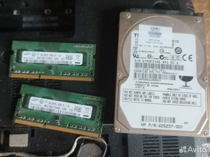 Ноутбук HP dv6-6158er на запчасти, не работает