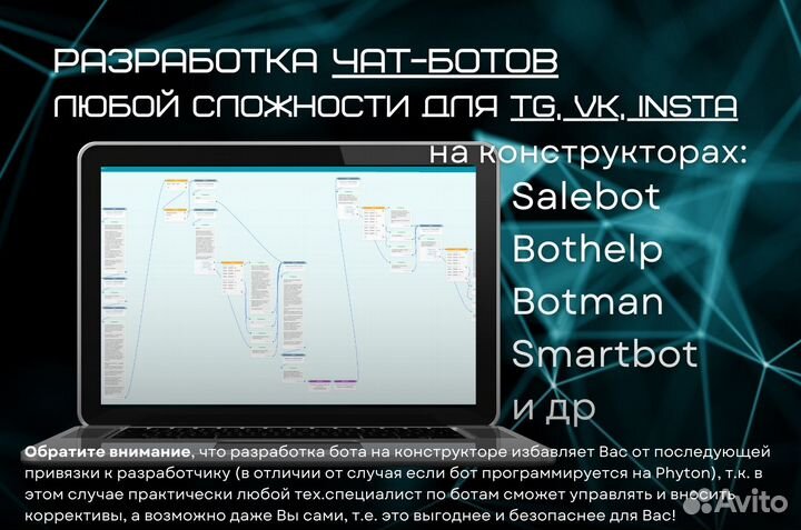 Создание чат бота и автоворонки для бизнеса