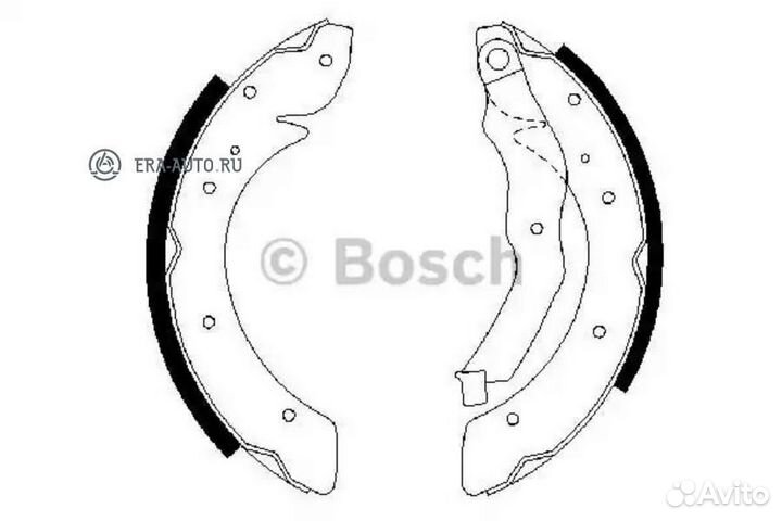 Bosch 0986487528 0 986 487 528 колодки барабанные\