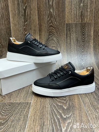 Кеды мужские натуральная кожа boss