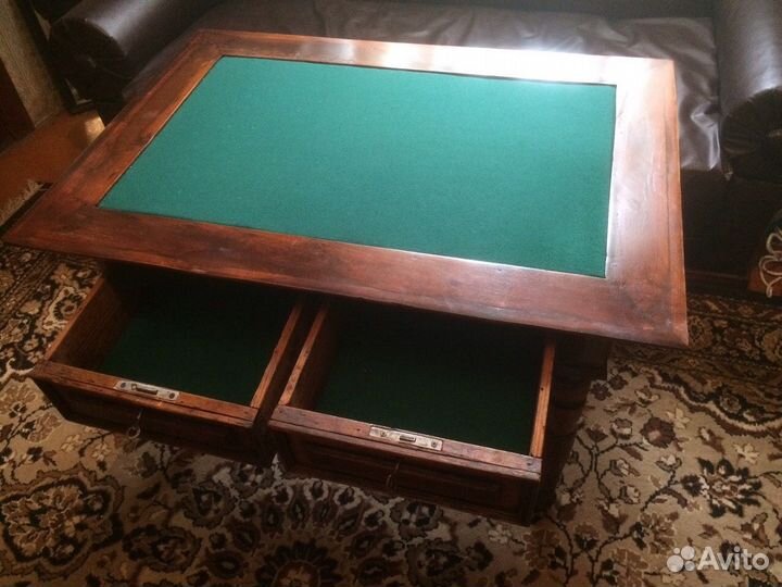Стол ломберный.Дуб,сукно. Начало 20 века