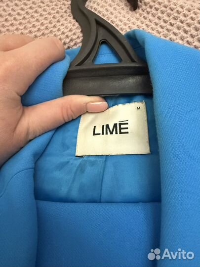 Брючный костюм lime голубой